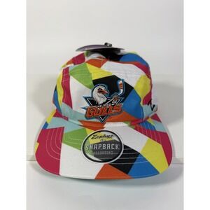 San Diego Gulls Zephyr Snapback Hat Colorful Geometric AHL - New With Tags